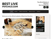 Tablet Screenshot of bestlivepsychics.com